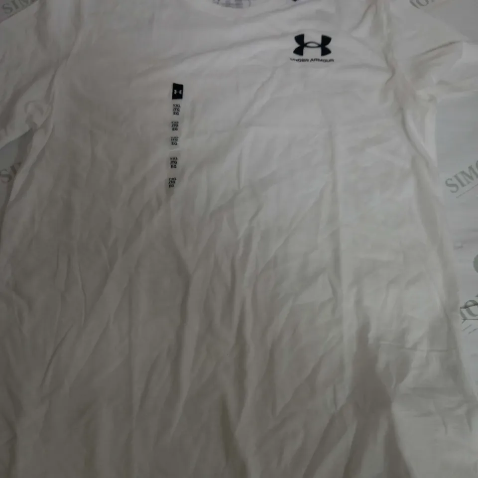 UNDER ARMOUR CLASSIC T-SHIRT IN WHITE - XL BOYS