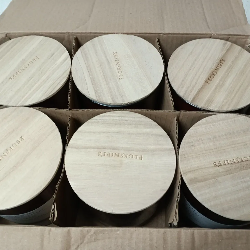 6 PECKSNIFFS AROMA THERAPY DE-STRESS CANDLES