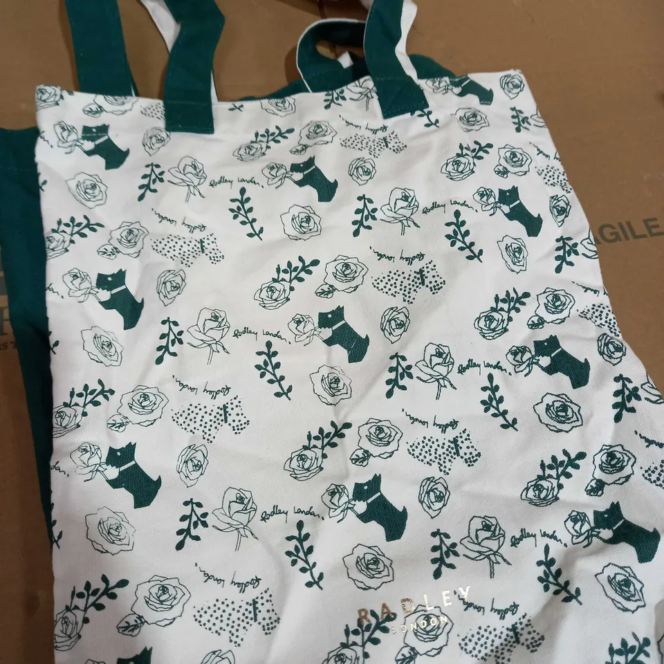 RADLEY CANVAS TOTES DUO WITH INTERNAL ZIP POCKET - GREEN