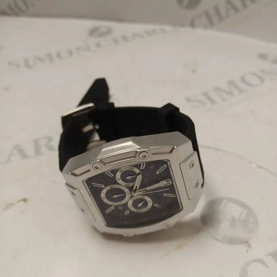 MEN’S ZIHLMANN & CO CHRONOGRAPH WATCH – MODEL ZC100 – STAINLESS STEEL CASE – BLUE DIAL WITH SUB DIALS – 5ATM WATER RESISTANT