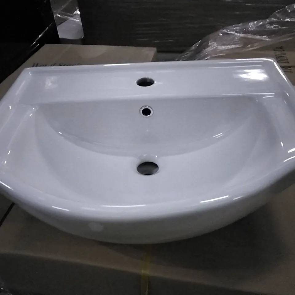 BOXED KAPRI CERAMIC BASIN 550MM WHITE