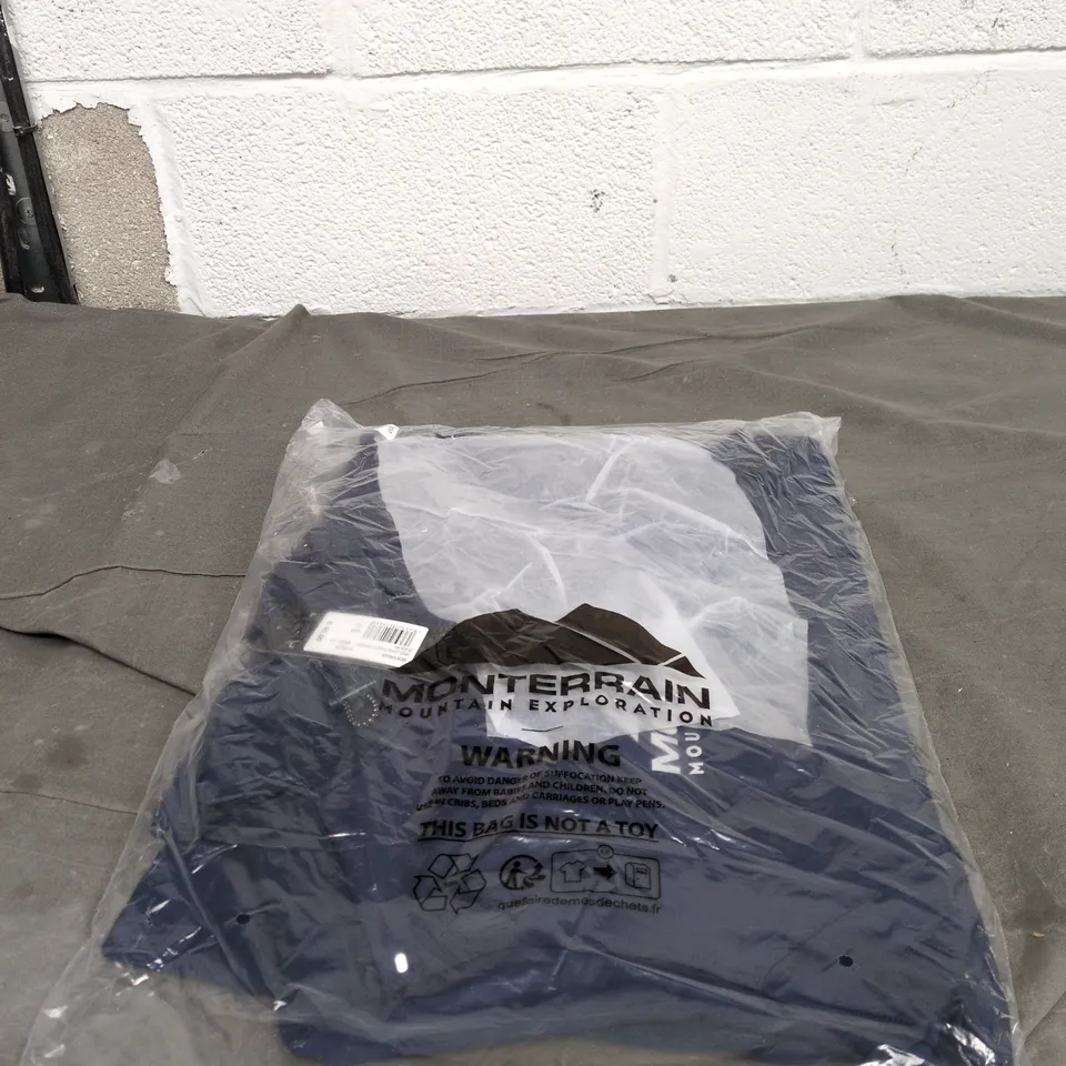 MONTERRAIN SPEED 2.0 POLY FLEECE OVER THE HEAD HOODIE BLACK IRIS, XS. BAGGED WITH TAGS