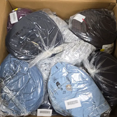 APPROXIMATELY 20 ASSORTED WOMENS CLOTHING ITEMS IN VARIOUS STYLES, SIZES & COLOURS