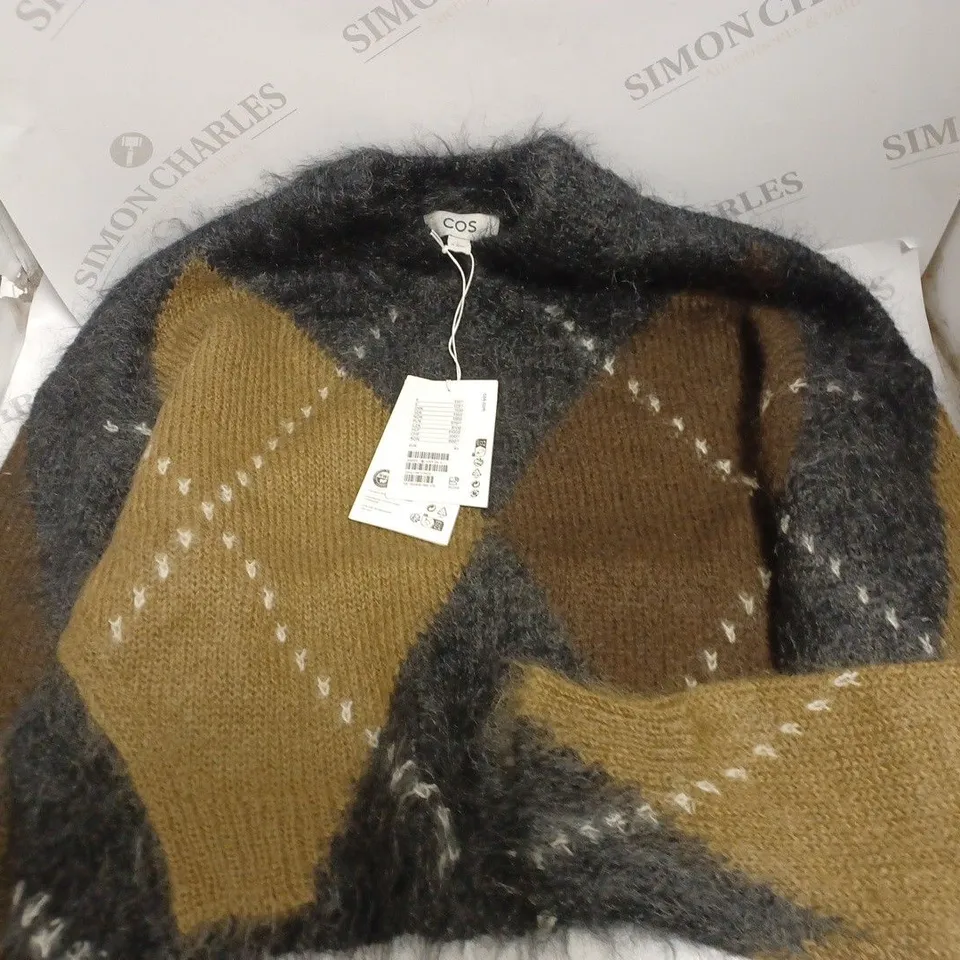 COS BLACK & TAN SHORT LENGTH JUMPER - XS