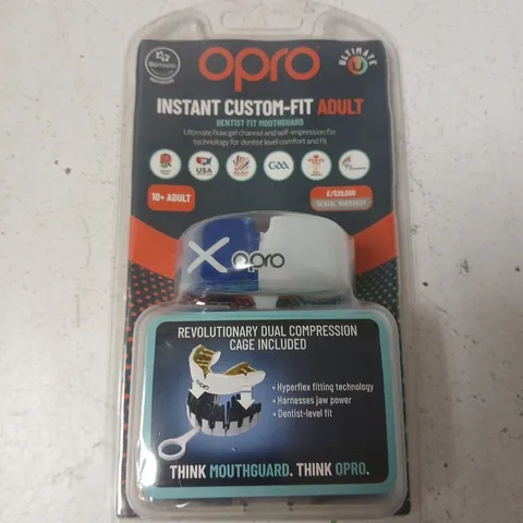 OPRO INSTANT CUSTOM-FIT ADULT MOUTHGUARD – BOXED