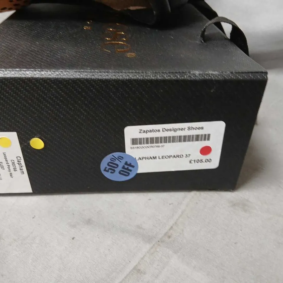 COCOROSE LONDON LEOPARD PRINT BABY SHOES – BOXED (PAIR) SIZE 37