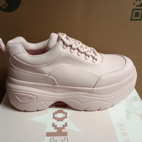 BOXED KOI JENNI STRIKER PINK CHUNKY BUBBLE TRAINERS – UK 6