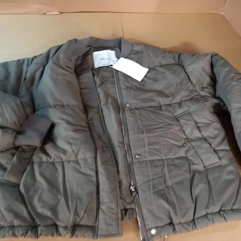 BERSHKA KHAKI BOMBER STYLE JACKET - EUR M