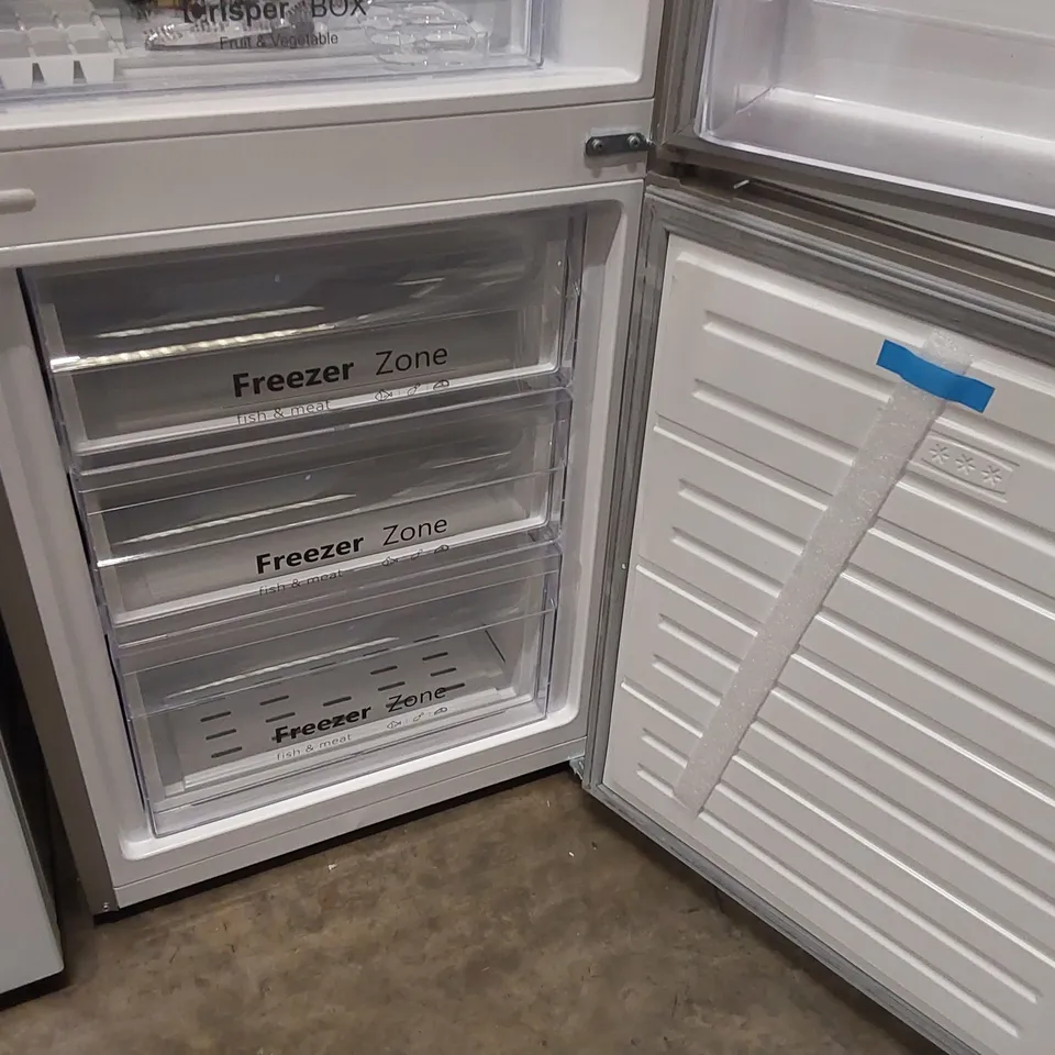 RUSSELL HOBBS RH180FFFF55S FREESTANDING FROST FREE FRIDGE FREEZER - UNPROCESSED RAW RETURN