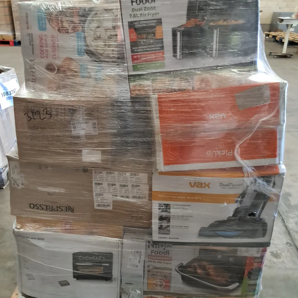 PALLET OF APPROXIMATELY 50 UNPROCESSED RAW RETURN HOUSEHOLD AND ELECTRICAL GOODS TO INCLUDE;