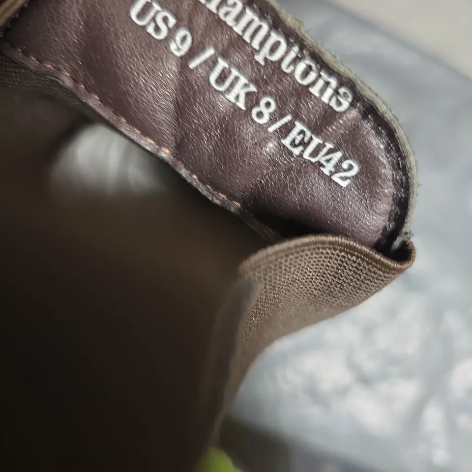 CONZUIR HAMPTONS BROWN SUEDE CHELSEA BOOTS – UK 8 (US 9 / EU 42) MEN'S