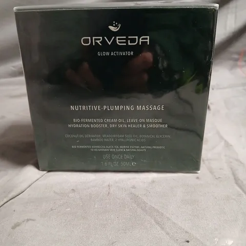 ORVEDA GLOW ACTIVATOR – NUTRITIVE-PLUMPING MASSAGE CREAM-OIL, LEAVE-ON MASQUE, 50ML