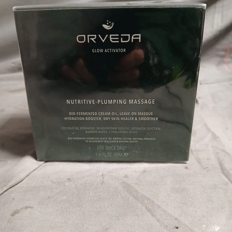 ORVEDA GLOW ACTIVATOR – NUTRITIVE-PLUMPING MASSAGE CREAM-OIL, LEAVE-ON MASQUE, 50ML