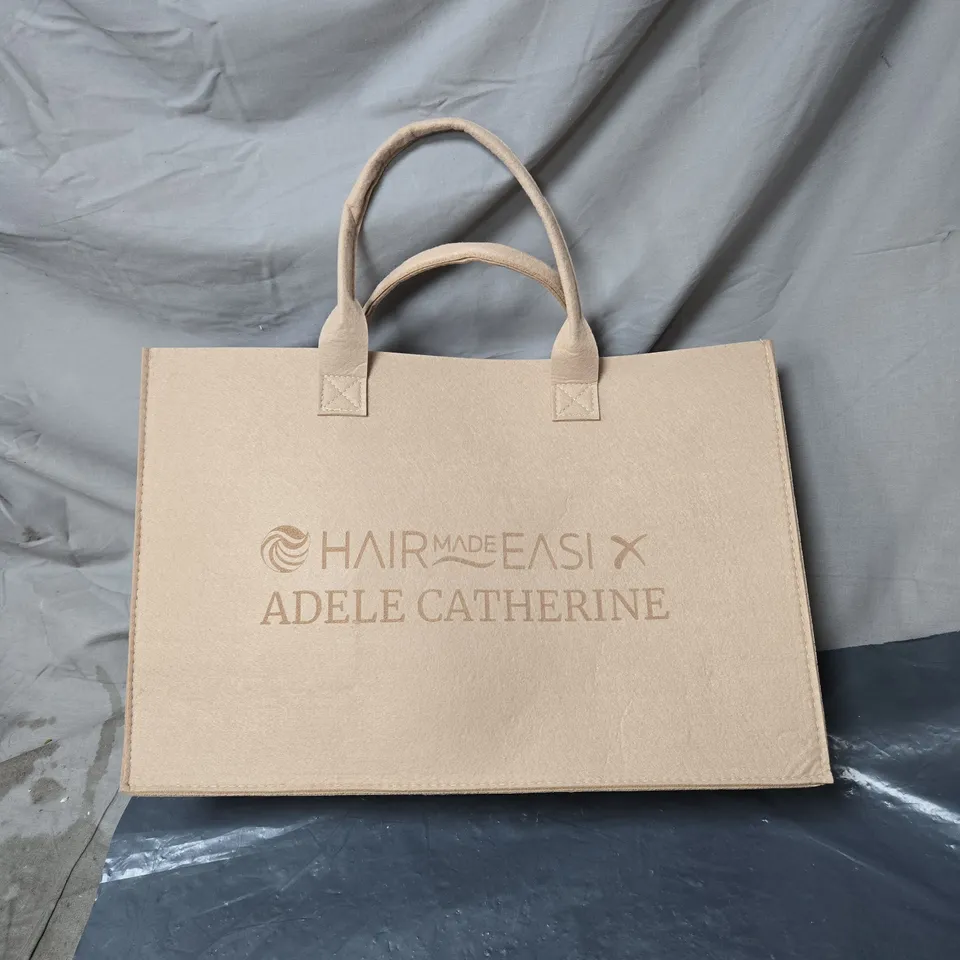 HAIR MADE EASI ADELE CATHERINE BRUSH AND ACCESSORIES SET, IN TOTE BAG