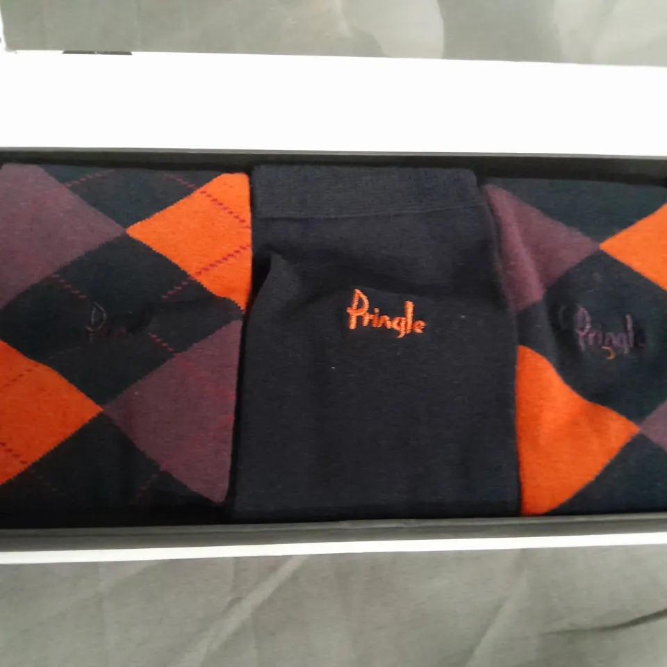 BOXED PRINGLE SOCKS GIFT SET 