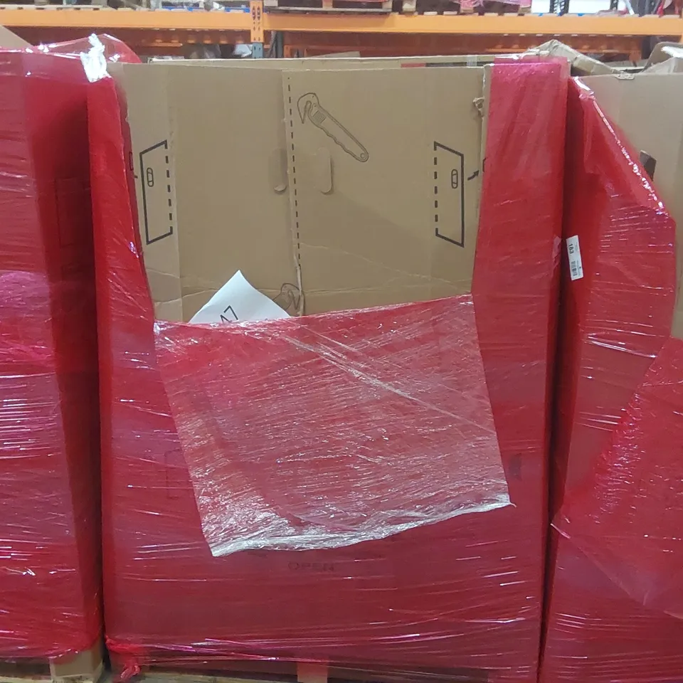 PALLET CONTAINING ASSORTED ITEMS TO INCLUDE: WALKING VIBRATION PAD, TELESCOPIC LADDER, PULL-UP BAR, UNDER DESK HEATER, SOLAR BATTERY CHARGER ECT
