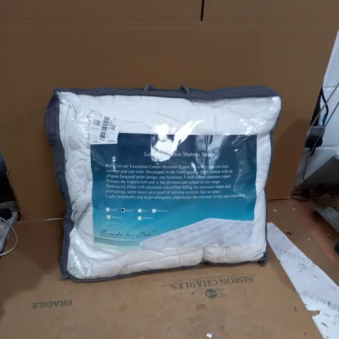 LUXURIOUS COTTON MATTRESS TOPPER DOUBLE