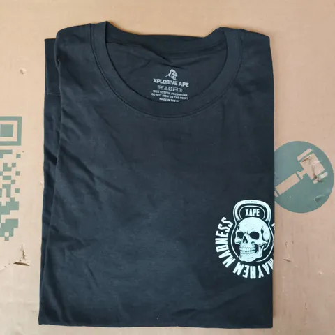 XPLOSIVE APE SHORT SLEEVE T-SHIRT IN BLACK SIZE 2XL