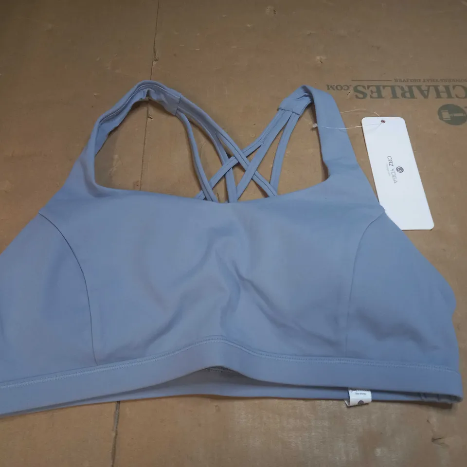 CRAZY YOGA BREEZE BLIE YOGA BRA SIZE M