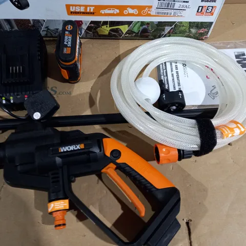 WORX CORDLESS HYDROSHOT PRESSURE CLEANER WG62