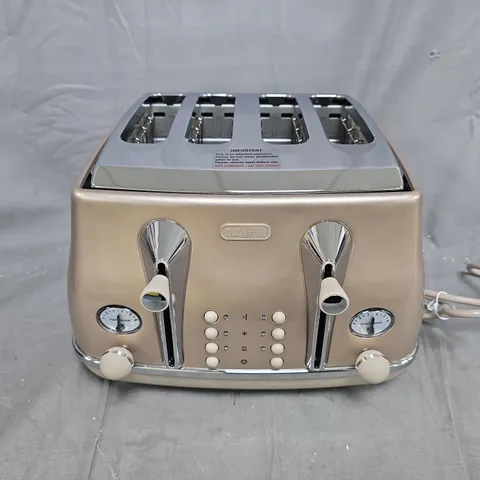 BOXED DELONGHI ICONA METALLICS TOASTER - PINK