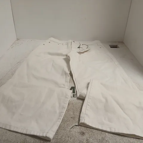ZARA WHITE TROUSERS – WOMEN, UK 8 (EU 38)