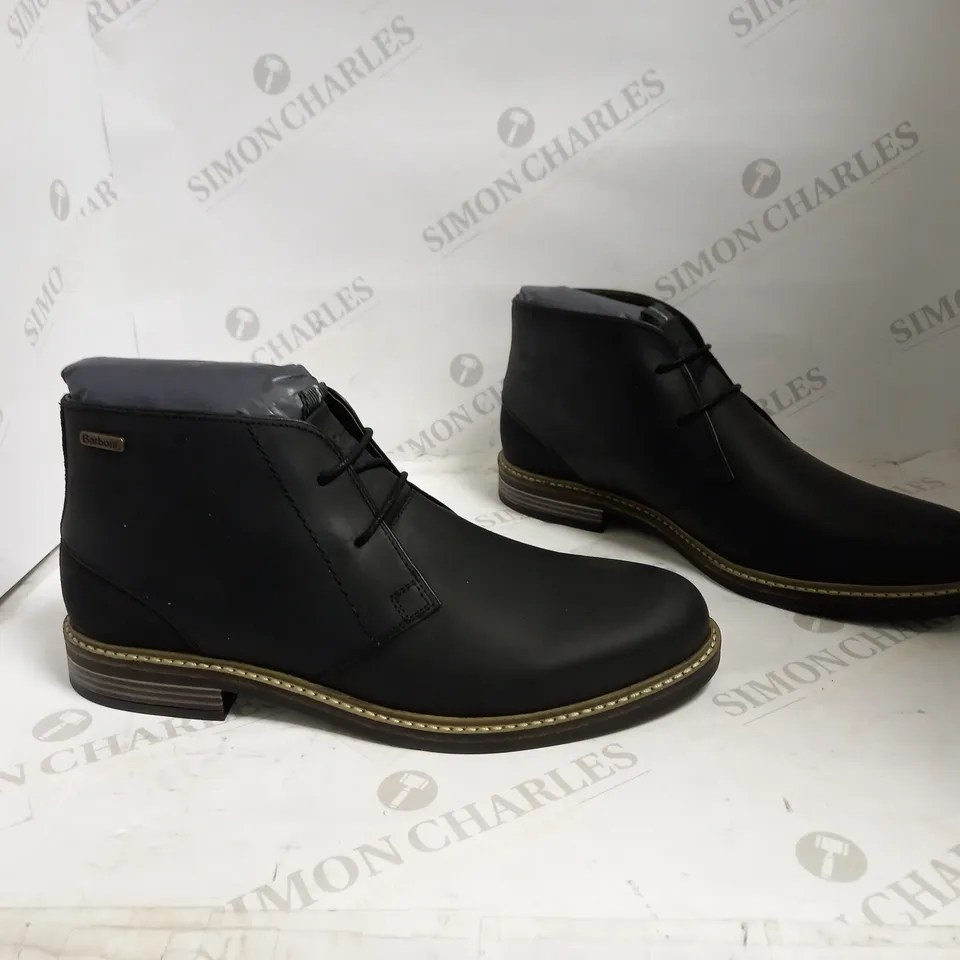 BARBOUR FOOTWEAR READHEAD BLACK SIZE 11 