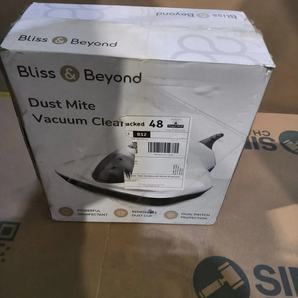 BLISS & BEYOND DUST MITE VACUUM CLEANER – BOXED