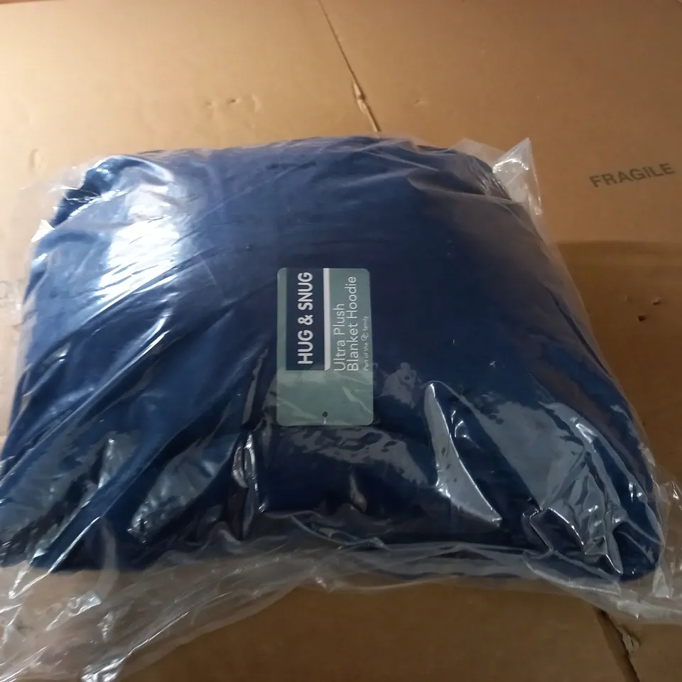 BAGGED HUG & SNUG ULTRA PLUSH BLANKET HOODIE