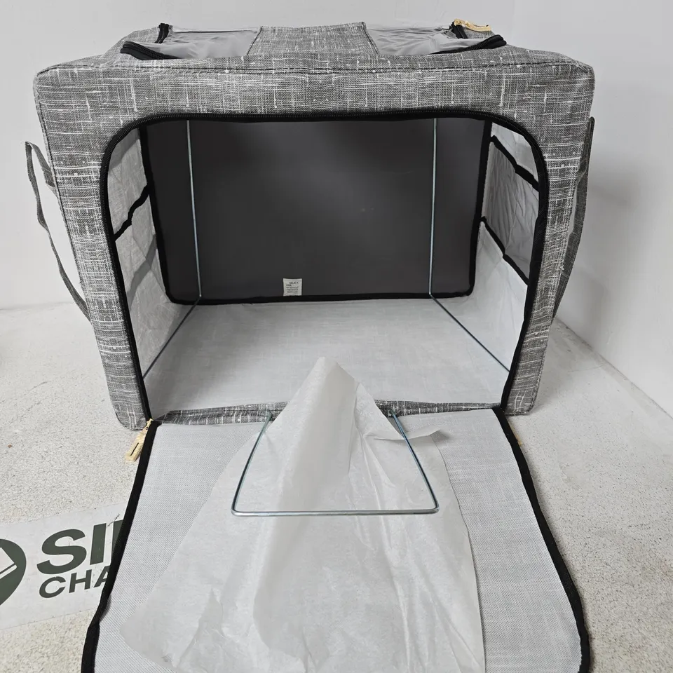 FOLD-ABLE CAT CARRIER – COLLAPSIBLE STORAGE CUBE