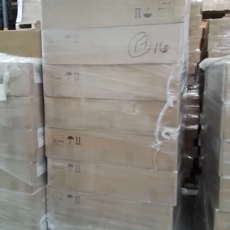PALLET CONTAINING A LARGE QUANTITY OF BRAND NEW PINILLA FRENCH CHIC SIDEBOARDS 