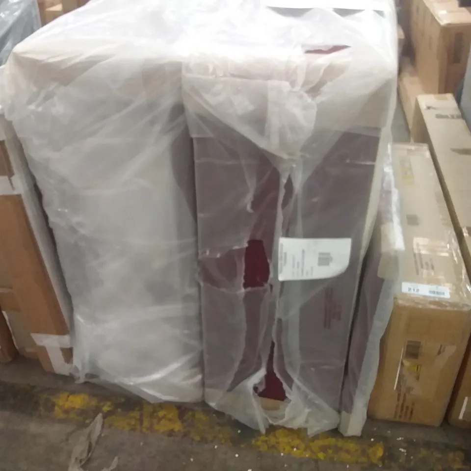 UNIVERSAL LINEN DIVAN BED BASE AND HEADBOARD