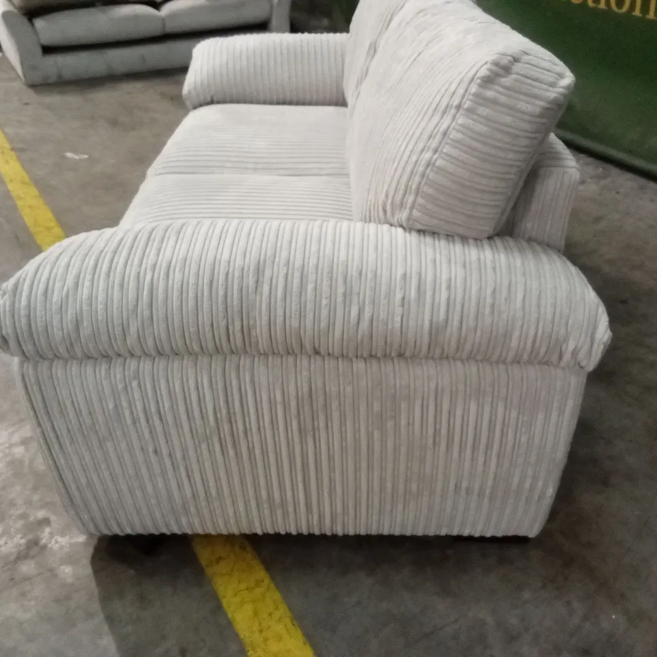 AMALFI STANDARD BACK FABRIC 2 SEATER SOFA - SILVER RRP £499