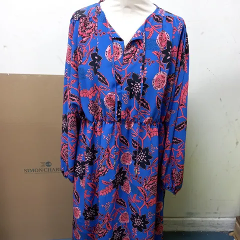 BIBA MAXI DRESS FLORAL SIZE 16