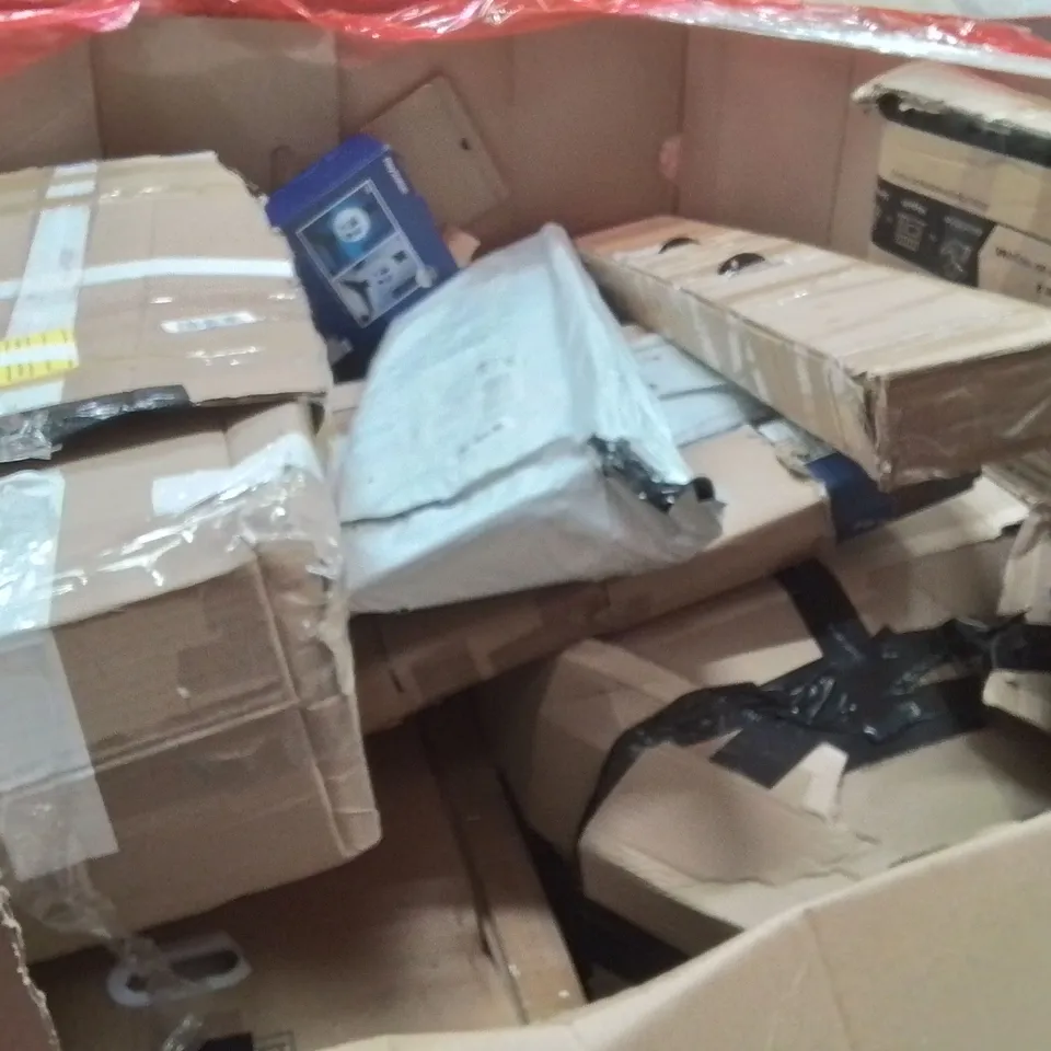 PALLET CONTAINING ASSORTED PRODUCTS INCLUDING ECOHEATER 750MM SLIMLINE HEATER, LOGITECH KEYBOARD, POKÉMON EX BATTLE DECK & TRIO PLUS FLEECE