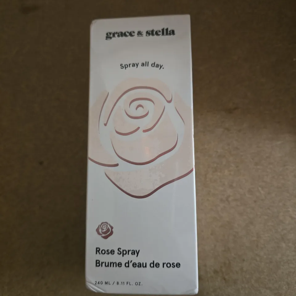GRACE & STELLA ROSE SPRAY – ROSE WATER FACIAL MIST 240 ML
