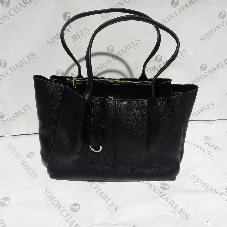 RADLEY LONDON LEATHER SHOULDER BAG BLACK