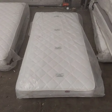 QUALITY BAGGED SINGLE 90cm AIRSPRUNG LUXURY QUILTED MEDIUM MATTRESS