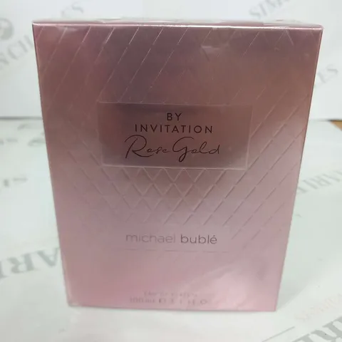 BOXED AND SEALED MICHAEL BUBLE ROSE GOLD BY INVITATION 100ML
