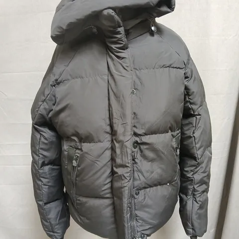 SYNA BLACK PADDED COAT - S