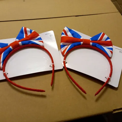 LOT OF 2 GREAT BRITIAN AMSCAN HEADBANDS