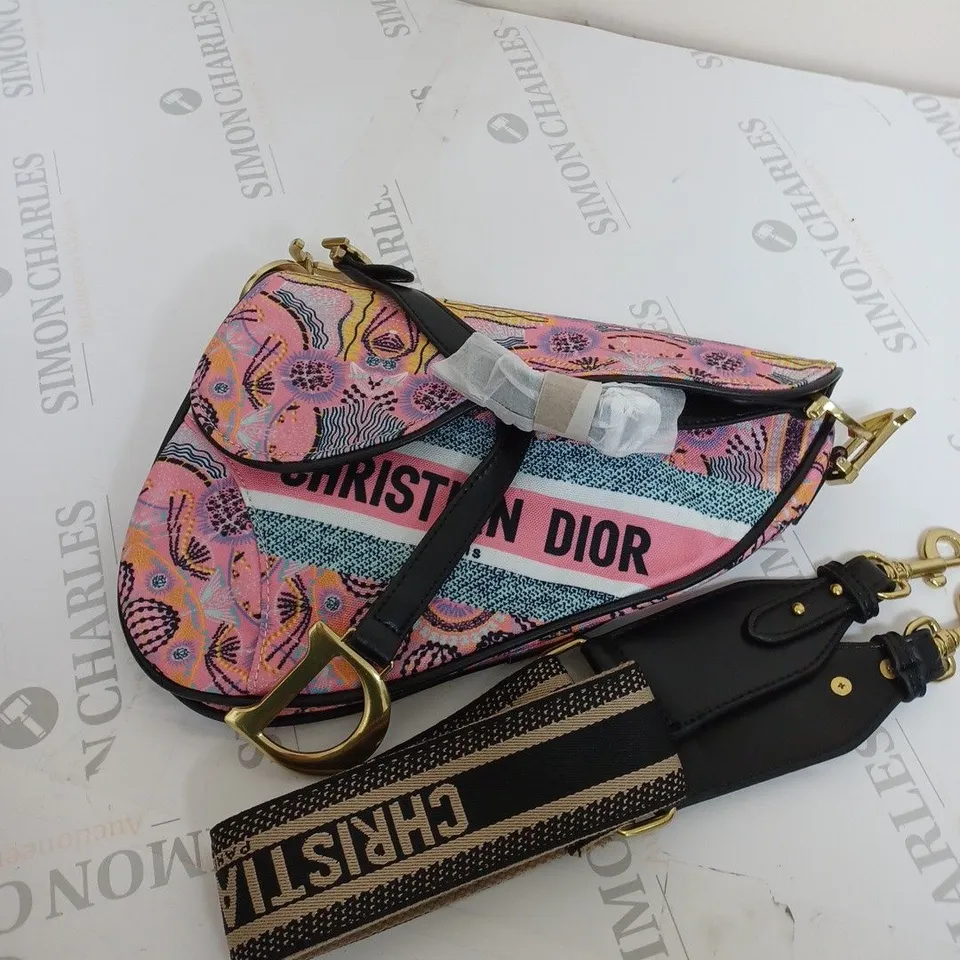 CHRISTAN DIOR STRAPPED BAG 