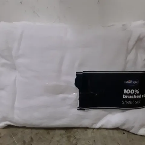SILENTNIGHT BRUSHED COTTON FITTED SHEET SET