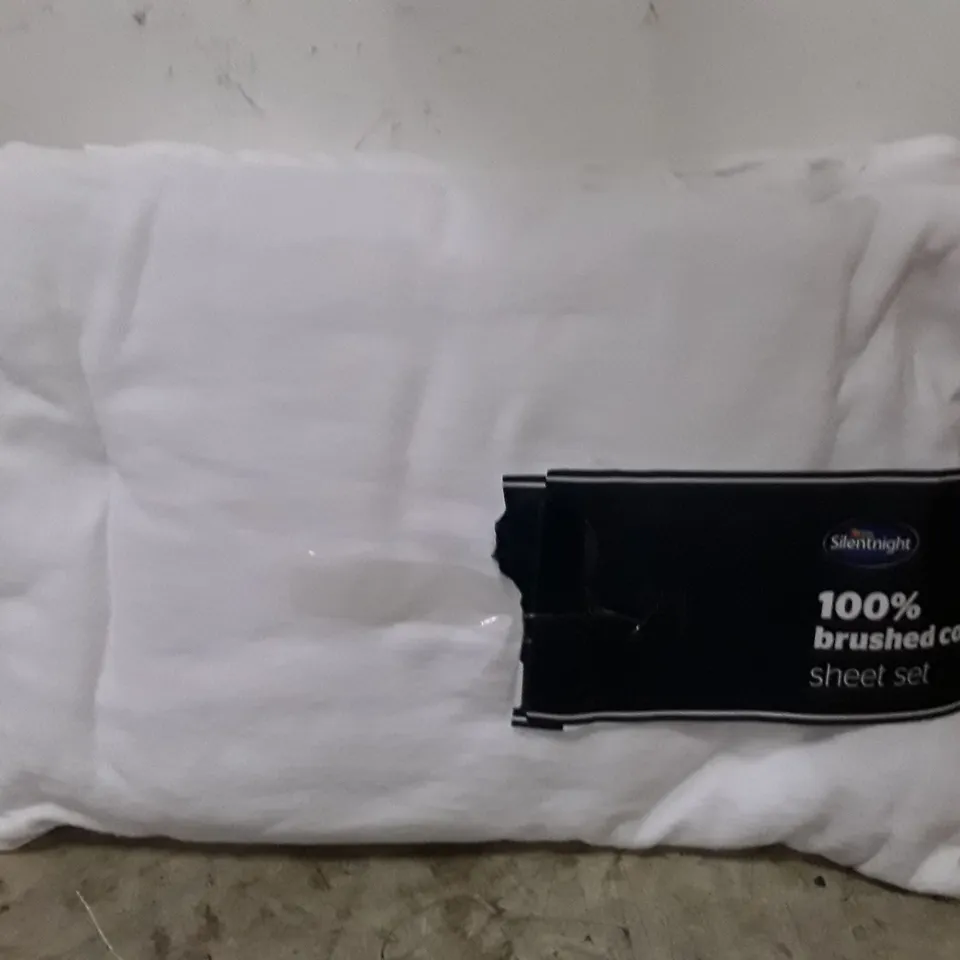 SILENTNIGHT BRUSHED COTTON FITTED SHEET SET