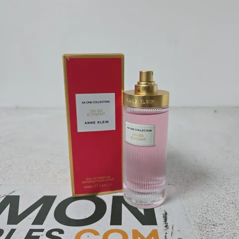 ANNE KLEIN OH-SO ELEGANT EAU DE PARFUM 100ML β PINK BOTTLE, BOXED