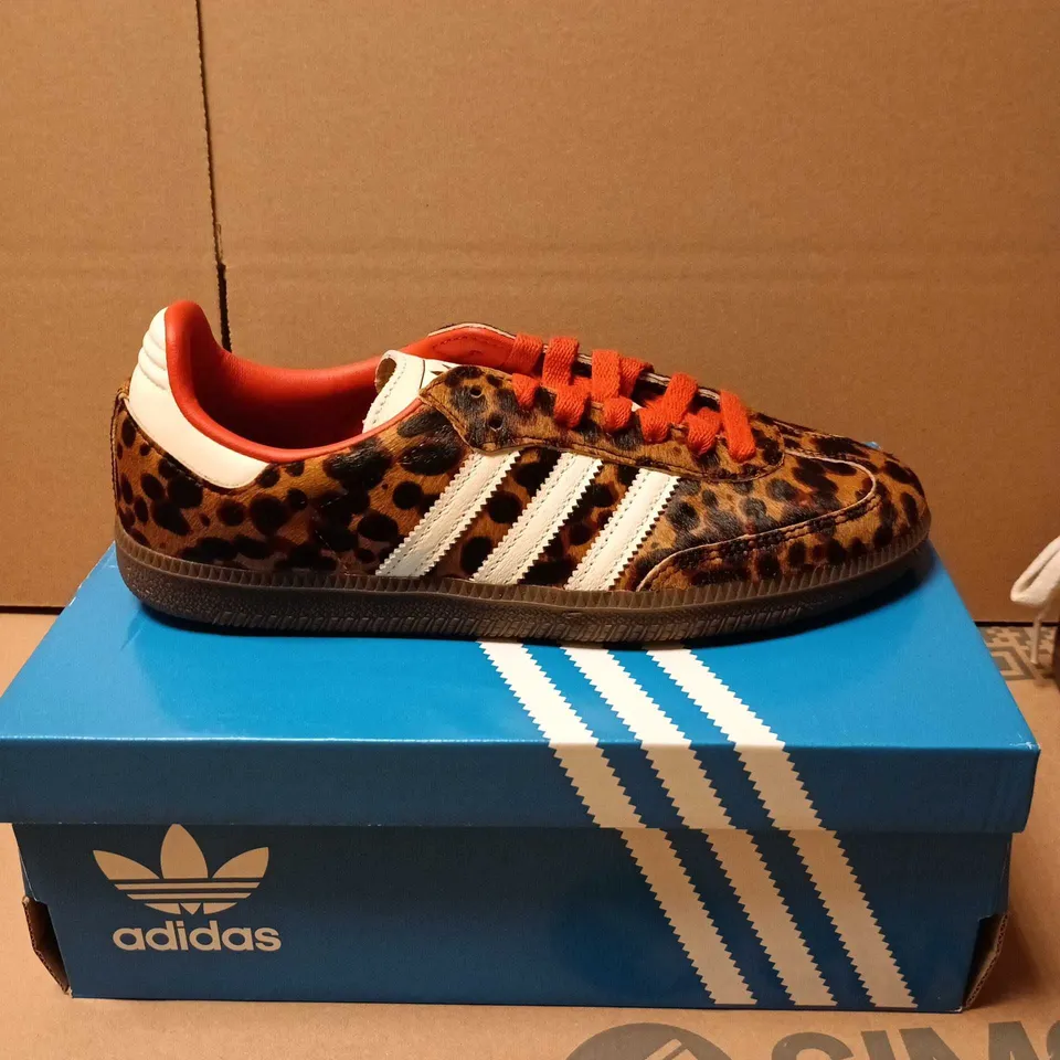 ADIDAS SAMBA OG W LEOPARD PRINT TRAINERS – UK 5.5