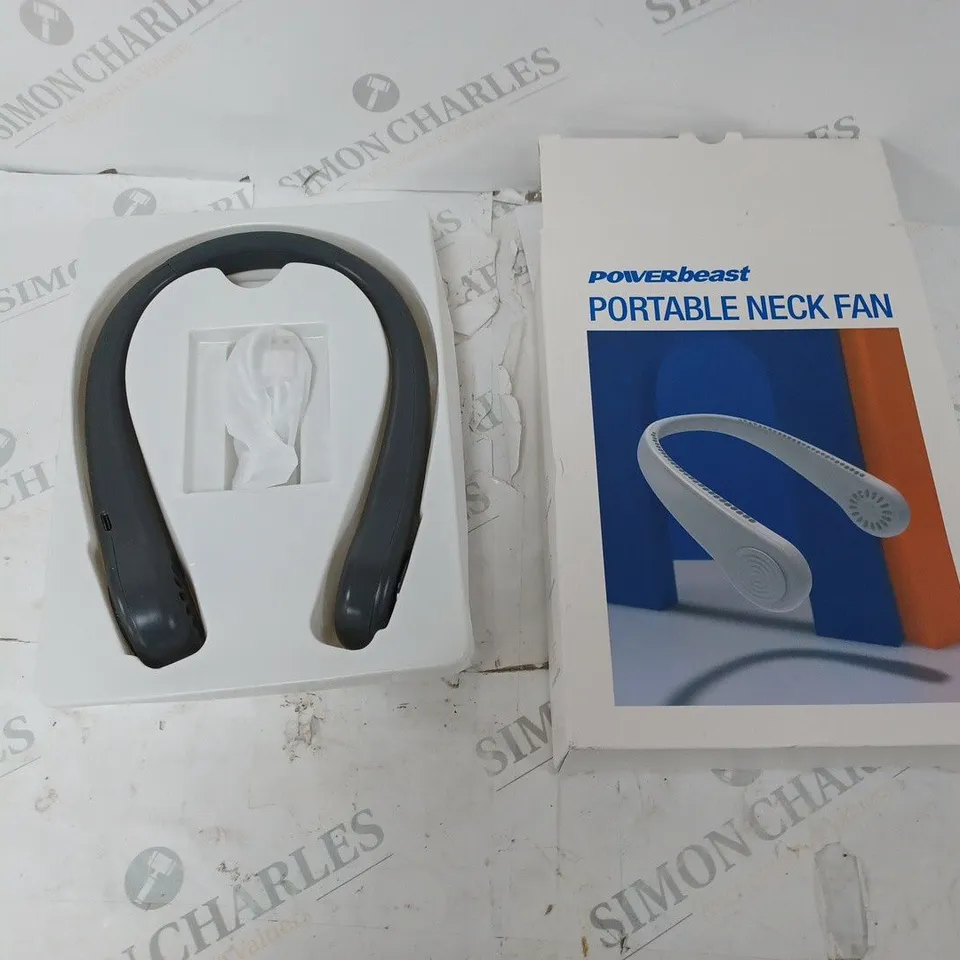 POWERBEAST PORTABLE NECK FAN BOXED 