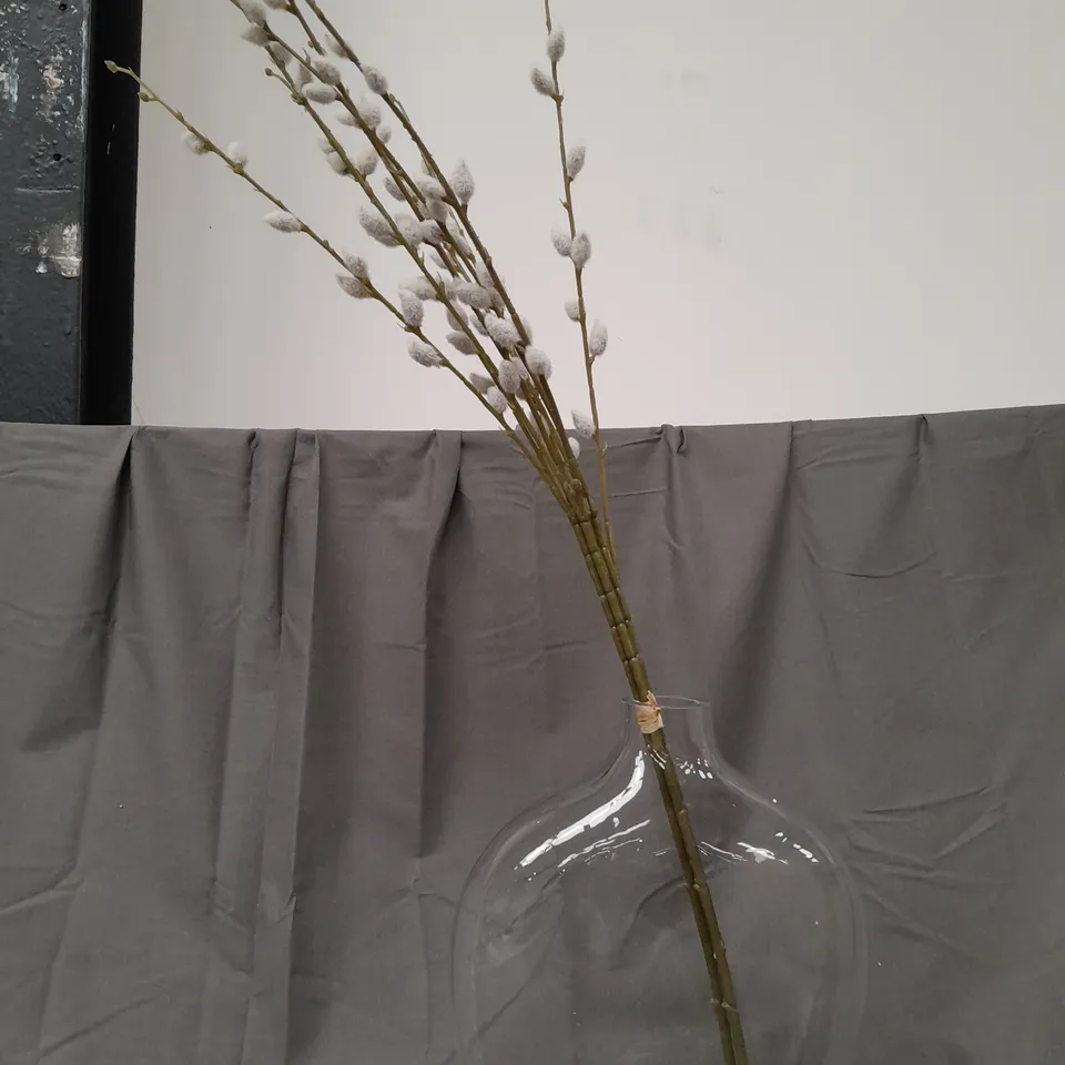 BOXED K BY KELLY HOPPEN FAUX FOILAGE WITH VASE - COLLECTION ONLY