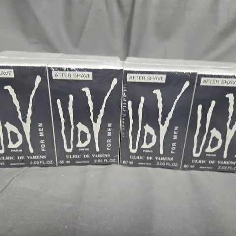BOX OF APPROXIMATELY 40 X 60ML ULRIC DE VARENS FOR MEN AFTERSHAVE - COLLECTION ONLY 