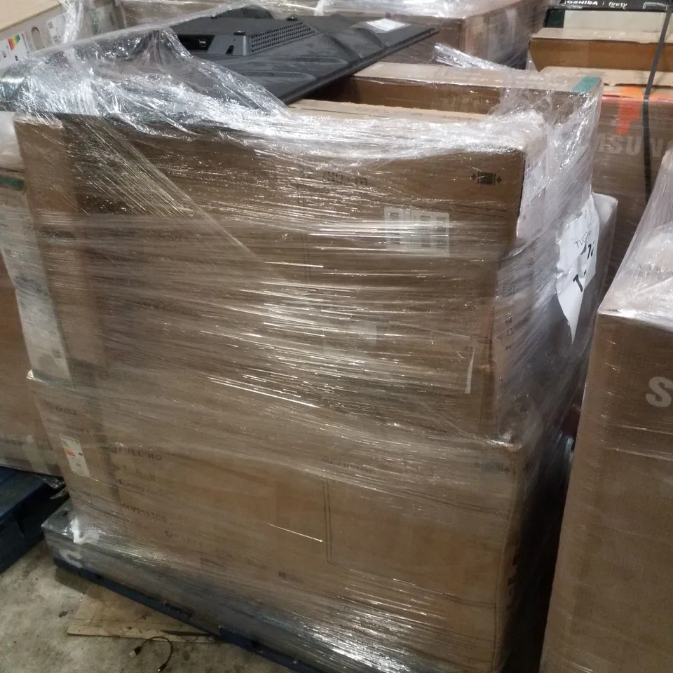 PALLET CONTAINING APPROXIMATELY 14 ASSORTED DAMAGED TVS